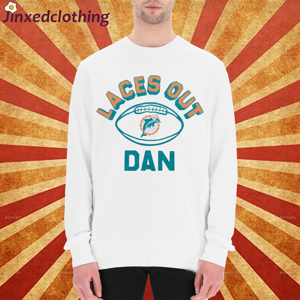 Miami Dolphins Laces Out Dan T-shirt 